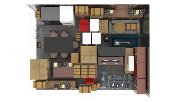 13' x 25' storage unit