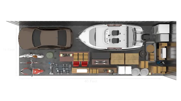 13' x 40' storage unit