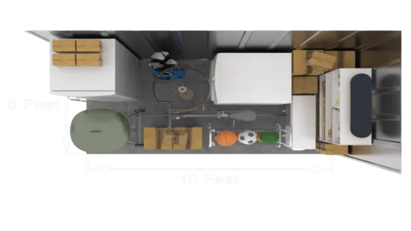 5' x 10' storage unit